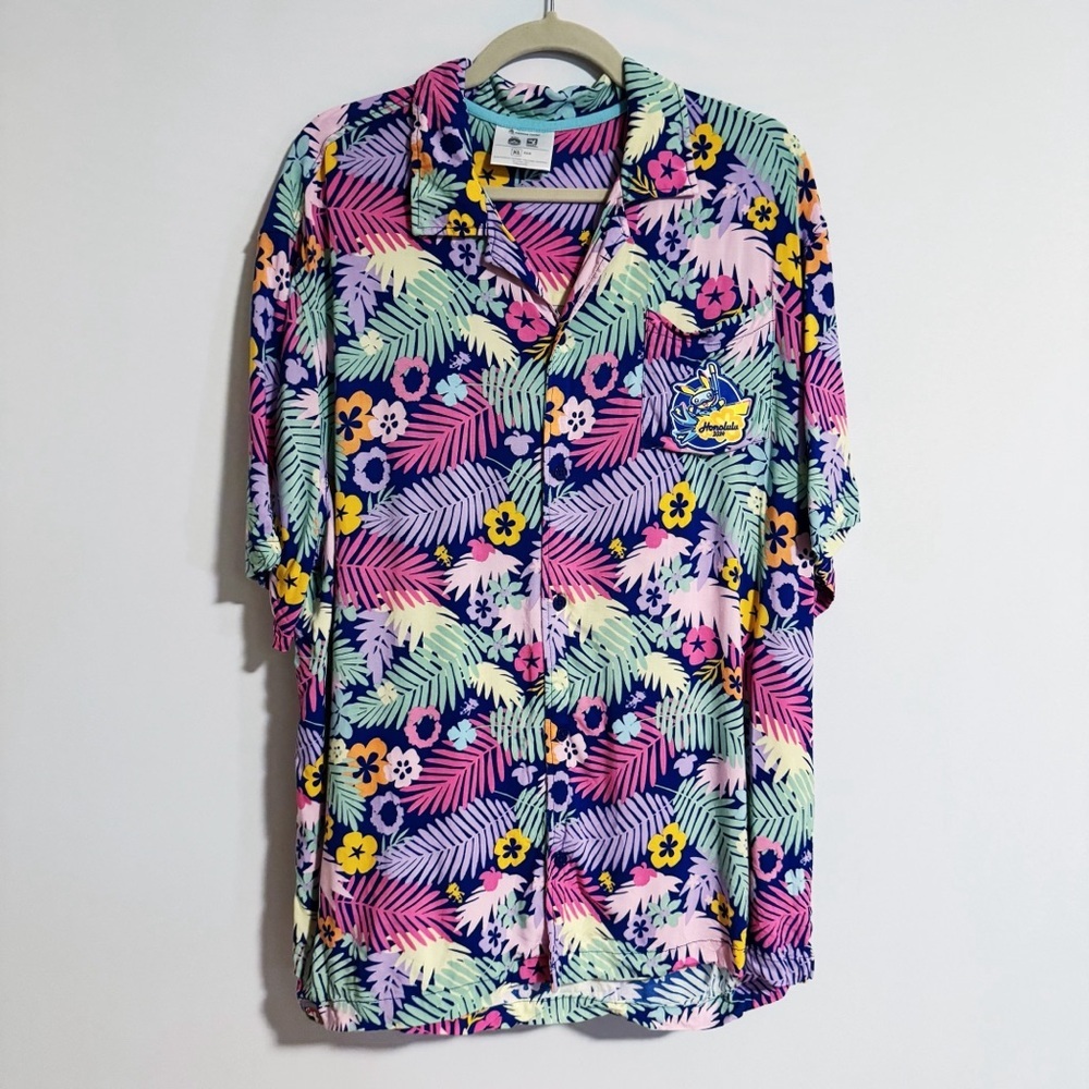 Pokémon - World Championship 2024 Honolulu Tropical Print Button Down Shirt